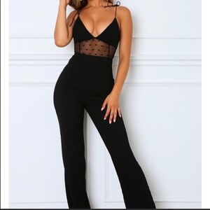 White Fox Boutique Black Jumpsuit